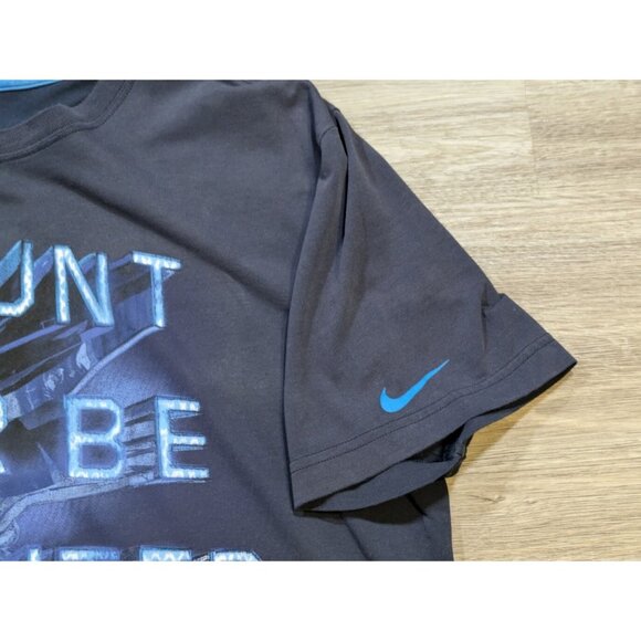 Nike Men's XL Kobe Bryant Black Mamba T Shirt Hunt or Be Hunted Blue Dri-Fit - Picture 5 of 9